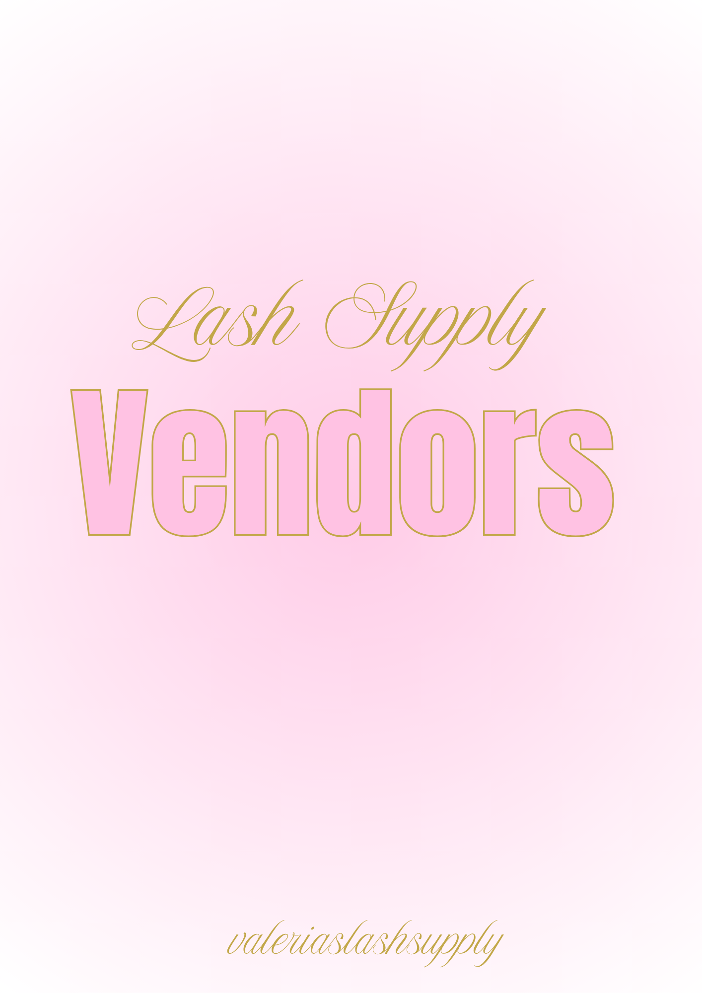 Personal lash vendors