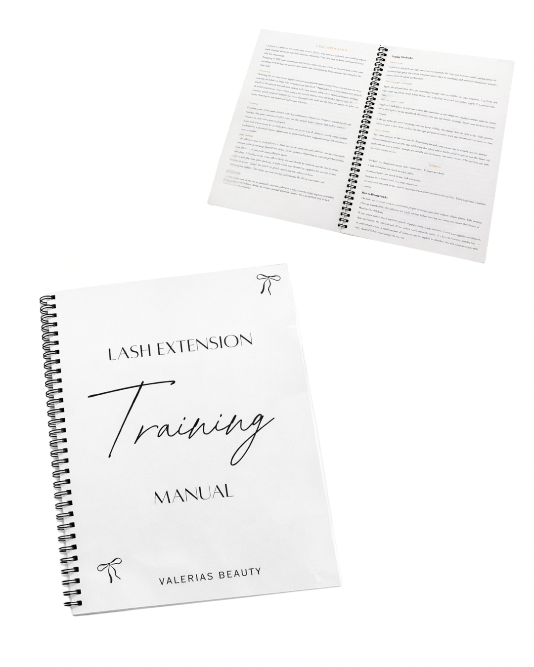 Spiral Bound Training Manual