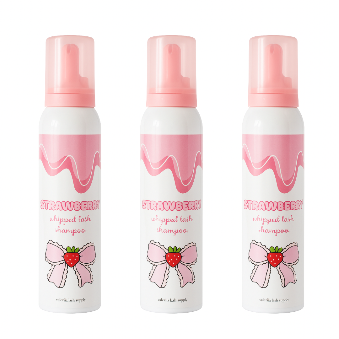 Strawberry whipped lash cleanser